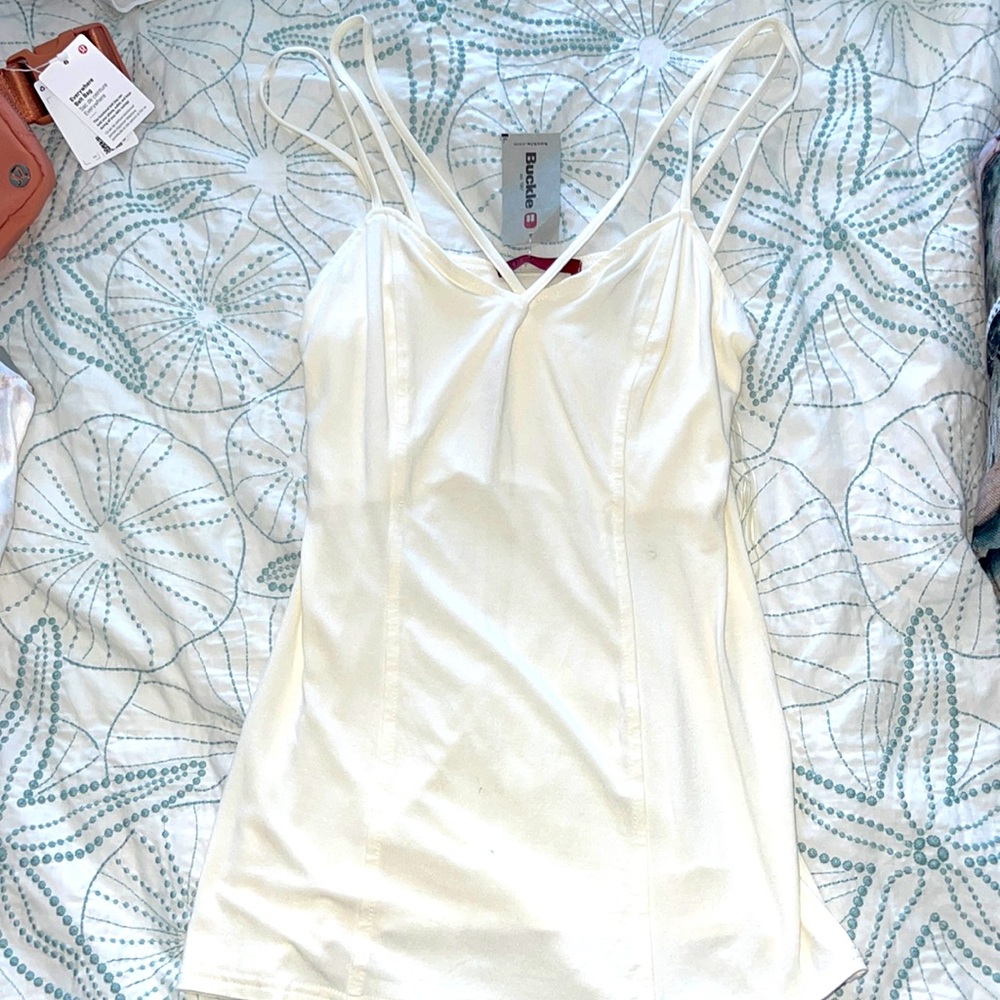 Bke strappy tank top size small